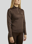 Rebel Trainingsshirt met Rosegold Crystals Bruin
