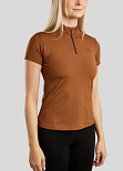 Rebel Trainingsshirt Tone In Tone Crystals Toffee