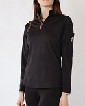 Rebel Langmouw Trainingsshirt Rosegold Logo Bid-Chain Zwart
