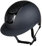 HKM Sports Rijhelm Glamour Shield Zwart/Zwart