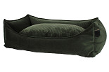 Overseas Petlife Hondenmand Velours Revers Pillow Olive