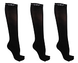 QHP Showsok Color Zwart 3 Paar