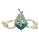 TRIXIE Hondenspeelgoed Vis met Touw 28 cm