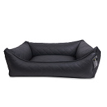 Lex & Max hondenmand Eco Leather black