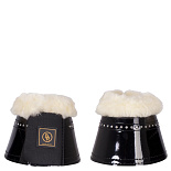 BR Springschoenen Glamour Lacquer Sheepskin Zwart