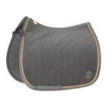 Eskadron FW'23 Heritage Velvet Dekje Emblem Grijs Full Dressuur