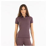 BR Zip-Up Polo Inne Huckleberry