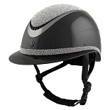 BR Rijhelm Theta Plus Dazzling Glamourous Glossy Zwart/Gunmetal