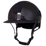QHP Veiligheidscap Ohio Polo Visor Zwart 55-57