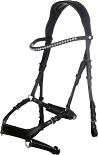 HKM Sports Hoofdstel Pro Anatomic Zwart