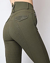 Montar Rijbroek Briella Crystal Full Grip Olive