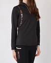 Rebel Langmouw Trainingsshirt Rosegold Logo Bid-Chain Zwart