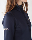 Rebel Jacket Stand Up Collar Fullzip Rosegold Crystal Navy