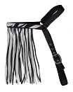 QHP Vliegenfrontriem Extra Zebra