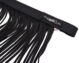 QHP Vliegenfrontriem Zwart