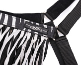 QHP Vliegenfrontriem Extra Zebra