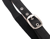 QHP Vliegenfrontriem Extra Zwart