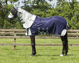 QHP Vliegendeken met Hals en Kap Blauw