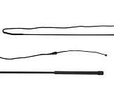 QHP Longeerzweep deelbaar Zwart 1.80 mtr