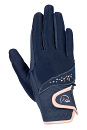 HKM Sports Handschoenen Rosegold Glamour Donkerblauw