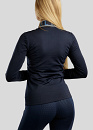 Rebel Trainingsshirt met Logo Collar Donkerblauw