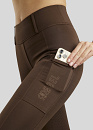 Rebel Rijlegging Pull-On met Rosegold Crystals Donkerbruin