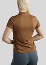 Montar Trainingsshirt Mostella met Mesh Panels en Contrast Stated Logo Print Toffee