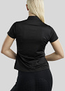Montar Junior Trainingsshirt Mobriella met Gun Metal Crystal Zwart