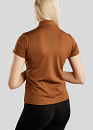 Rebel Trainingsshirt Tone In Tone Crystals Toffee