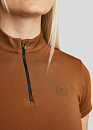 Rebel Trainingsshirt Tone In Tone Crystals Toffee