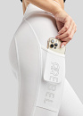 Rebel Rijlegging Tone In Tone met Crystals Wit