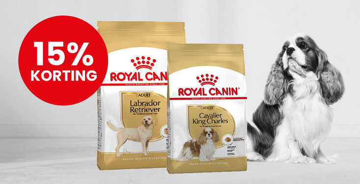 15% korting op Royal Canin Breed!