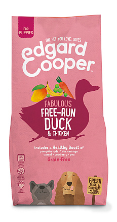 Edgard & Cooper hondenvoer Puppy eend en -kip 7 kg