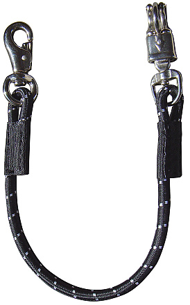 Harry's Horse Trailertouw Elastisch Zwart/Wit