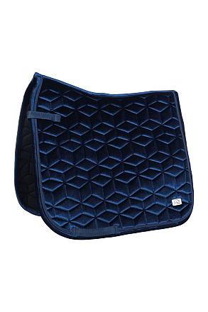 HKM Sports Zadeldek Mellow Velvet Donkerblauw Full