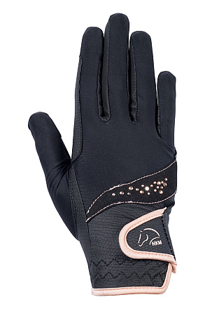 HKM Sports Handschoenen Rosegold Glamour Zwart