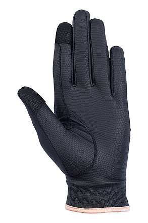 HKM Sports Handschoenen Rosegold Glamour Zwart