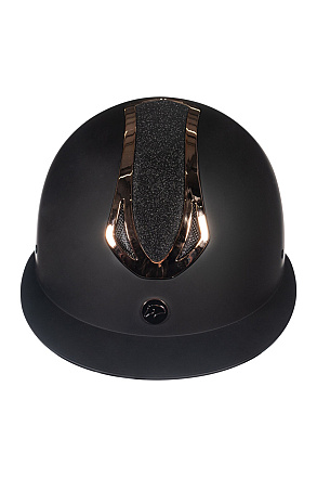 HKM Sports Rijhelm Illusion Zwart/Rosegoud 55-57