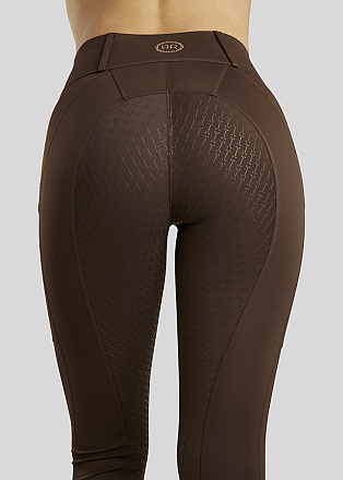 Rebel Rijlegging Pull-On met Rosegold Crystals Donkerbruin