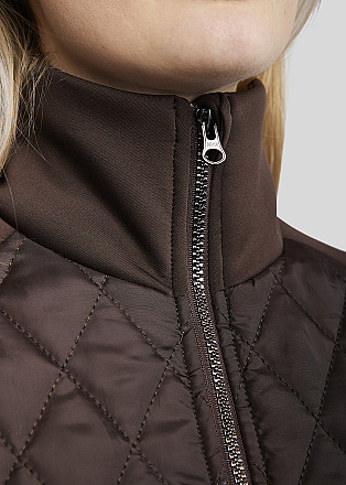 Montar Moquinn Quilted Hybrid Jacket Donkerbruin