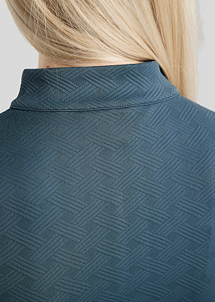 Montar Trainingsshirt Mocilia Jacquard Dark Slate