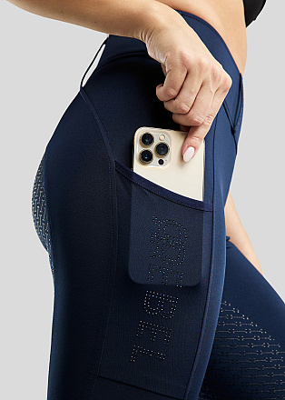 Rebel Rijlegging Tone In Tone Crystals Donkerblauw