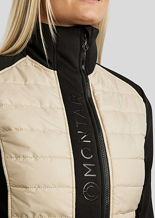 Montar Momartha Contrast Jas Zwart/Beige