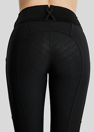 Montar Rijbroek MoGaia Gun Metal Caviar Zwart