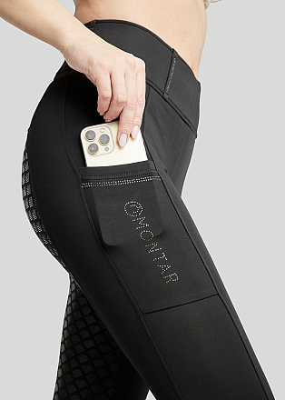 Montar Rijlegging MoEdith Gun Metal Crystals Zwart