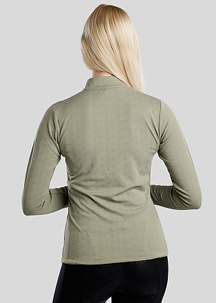 Montar MoCilia Trainingshirt Refined Jacquard Groen