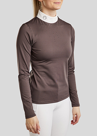 Montar Wedstrijdshirt MoEmilia Toned Crystals Black Peony