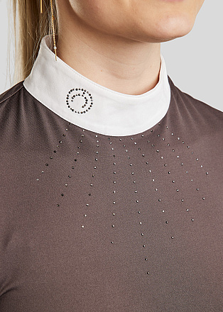 Montar Wedstrijdshirt MoEmilia Toned Crystals Black Peony