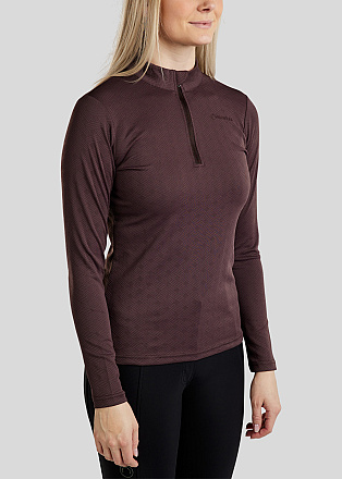 Montar Trainingshirt MoCilia Jacquard Refined Black Peony