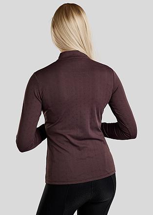 Montar Trainingshirt MoCilia Jacquard Refined Black Peony